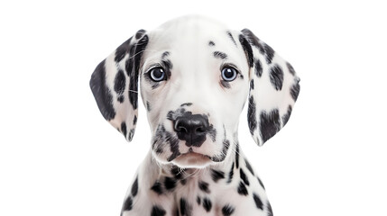 Dalmatian puppy isolated on transparent background