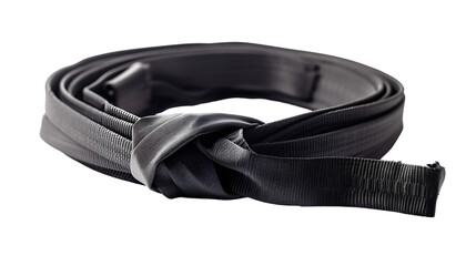 karate black belt isolated on transparent background