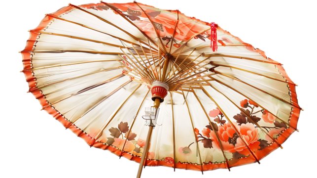 parasol oriental isolated on transparent background