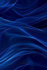 Obraz premium Royal blue deep wave abstract background, conveying elegance and depth