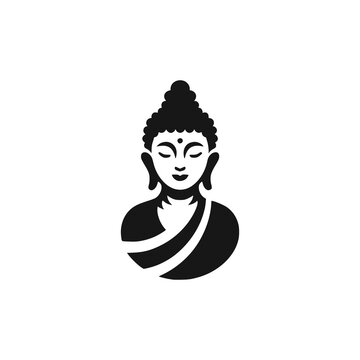 recommend clip art: simple buddha culture religion logo vector illustration template design