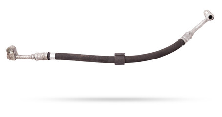 Air conditioning hose for supplying refrigerant or oil for cooling air or heated parts of cars and...