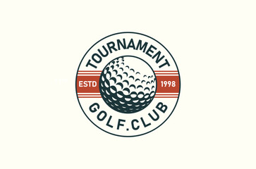 Retro Vintage Golf Club Badge Emblem Label Stamp Logo Design Vector,symbol, icon, template