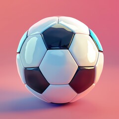 a soccer ball style illustration
