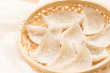 Raw Bird nest close up