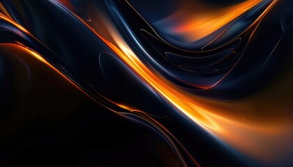 a cool abstract wallpaper with a colorful abstract pattern, in the style of dark black and amber, smooth and curved lines