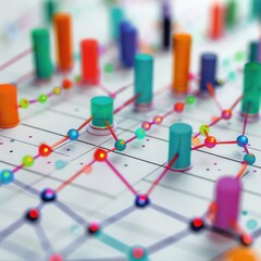 colorful graph data business management