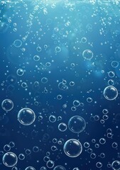 bubbles in water and gas, simple