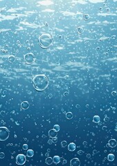 bubbles in water and gas, simple