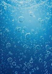 bubbles in water and gas, simple