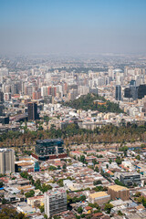 Santiago from sky