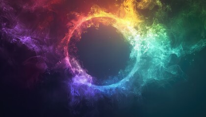 abstract colorful background with spiral