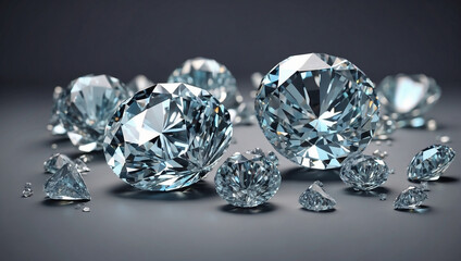 white diamonds ontransparent background