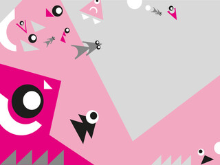 Fish. Vector images. Stylized inhabitants of the underwater world.