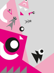 Fish. Vector images. Stylized inhabitants of the underwater world.