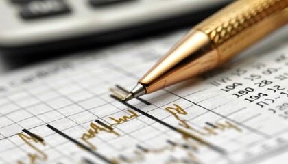 Detailed Financial Analysis with Pen and Calculator.