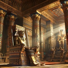 throne room of an ancient egyptian pharaoh