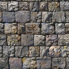 Obraz premium cobblestone wall, tillable pattern