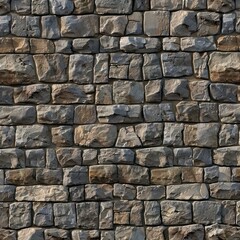 Fototapeta premium cobblestone wall, tillable pattern