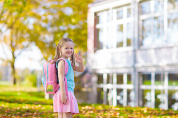 Child going back to school, year start