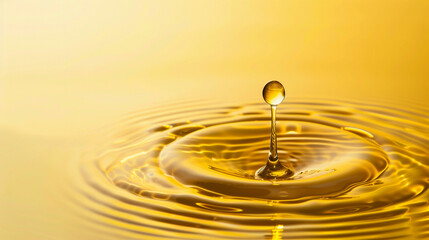 Golden Water Droplet