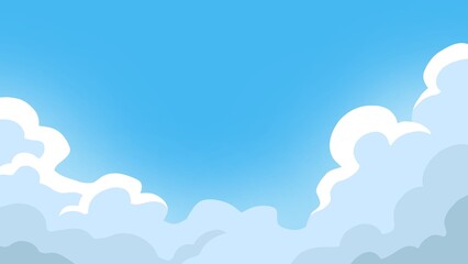 Clouds Illustration Background for Wallpaper, with blured and noise effect