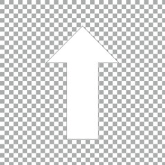 Fototapeta premium white arrow. White horizontal long arrow. Straight white arrow cursor, horizontal element, thick pointer vector icon isolated on a transparent background. EPS 10.