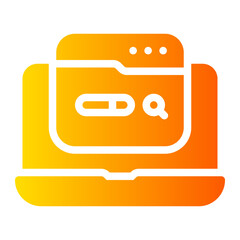 search engine gradient icon