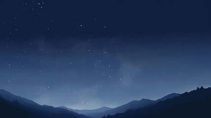 clear night sky minimal