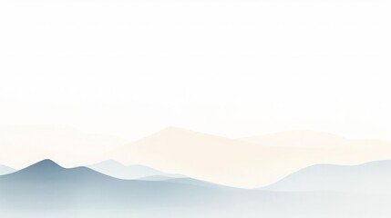minimal mountain view, clear sky