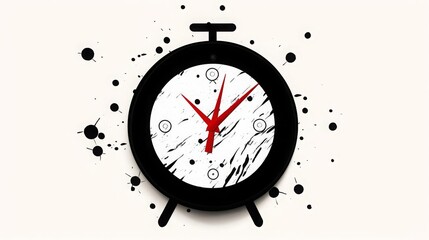 Minimalist clock design, sleek