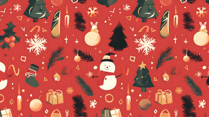 christmas seamless pattern - Powered by Adobe