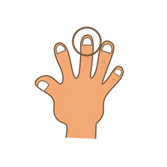 Obraz premium hand vector