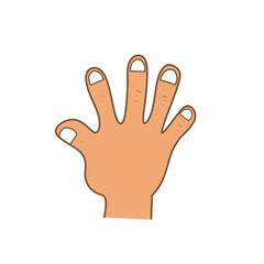 Right finger isolated