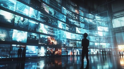 A dynamic scene of an AI interface simultaneously selecting multiple images for a work project