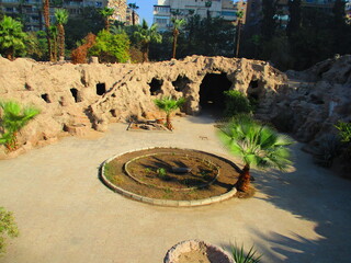 The Fish Grotto Garden in Cairo in Egypt 