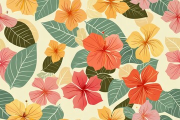 Crafty floral wonder. Seamless pattern for creative fabrics