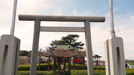 shinto temple gate of japan