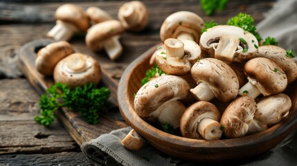 Fototapeta premium mushrooms ready for cooking