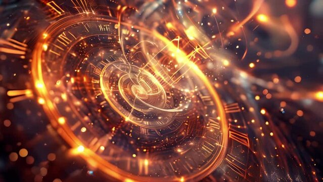 Time Machine Abstract Background