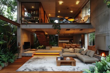 Modern house interior