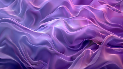Textiles and textures. Crumpled violet organza drapery close-up. The background fabric. Purple...