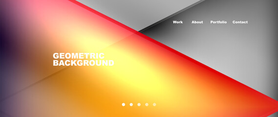 A vibrant geometric background featuring a gradient of Amber and Orange colors, resembling a Rectangle shape. It evokes thoughts of Automotive lighting, Gadgets, Fonts, and Material properties