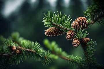 close up of pine cones
