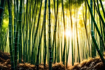 bamboo forest in the morning