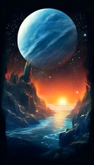 Fototapeta premium Eine doppelte Realität. Wallpaper für Telefon 4.