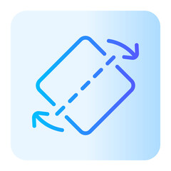 rotate gradient icon