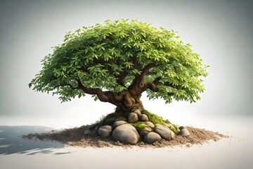 tree on the ground