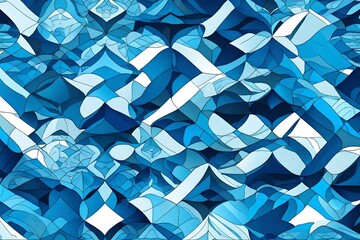 abstract blue background with cubes