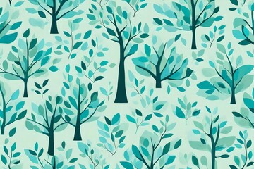 seamless pattern with leaves